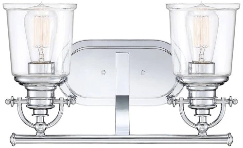 Quoizel Grant 16"W Polished Chrome 2-Light Wall Sconce - Picture 3 of 3