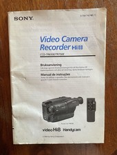 Notice Sony Handycam Ccd-Tr650e