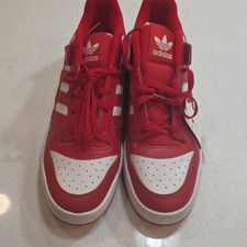 adidas Forum Low Red White Men's Athletic Sneakers Leather