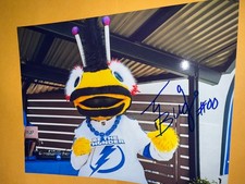 Thunderbug Tampa Bay Lightning NHL mascot signed 8x10 photo