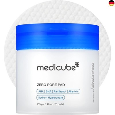 medicube Zero Pore Pads 2.0. Dual-Textured Facial Toner Pads for Exfoliation