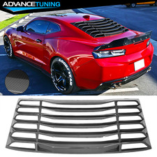 Fits 16-24 Chevy Camaro Ikon Carbon Fiber Print Rear Window Louvers Sun Shade Fits 16-24 Chevy Camaro Ikon Carbon Fiber Print Rear Window Louvers Sun Shade