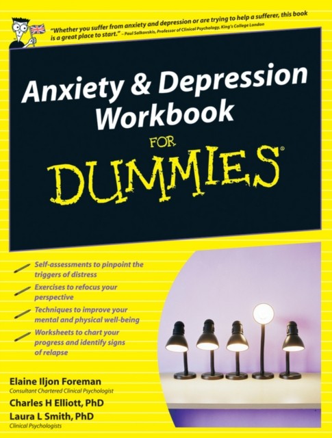 Anxiety and Depression Workbook For Dummies by E Iljon Foreman PAPERBACK