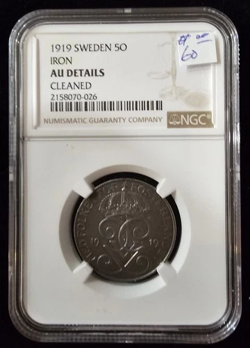 1919 Sweden 2 Ore NGC-AU Details