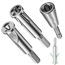 3Pcs/Set Wire Twisting Tool 3 Way / 5 Way Cable Wire Stripper Twister for Drill~