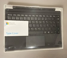 Microsoft Surface Pro Type Cover - Nero Spagnolo (Spagna) Versione QWERTY, Nuovo