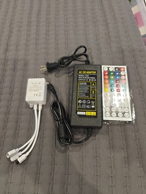 44 Key LED Strip Controller, Wireless Rectifier Control Box, IR Remote