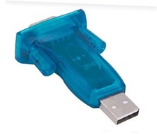 2Pcs USB 2.0 to RS232 Serial Port DB9 9 Pin Male Converter Adapter