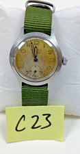 Reloj mecánico militar vintage Buren 7 Jewel Grand Prix calibre 380 funcionando