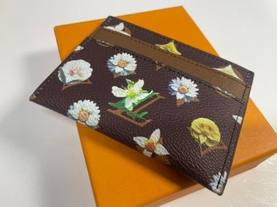 Louis Vuitton Double Card Holder Monogram Flower Print