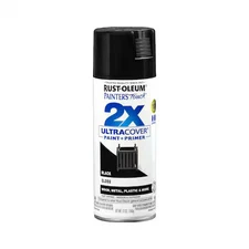 Rust-Oleum 334026 General Purpose Spray Paint, Black, Gloss, Solvent, 12 Oz