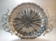 Vari Disenos Pewter Dish Designer Artisan Guadalajara Mexico Platter Tray