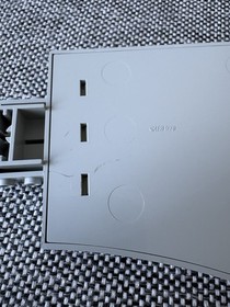 1x Lego Monorail Track Switch Old-Light Gray Left 2890 Unitron 6991 Lego Space