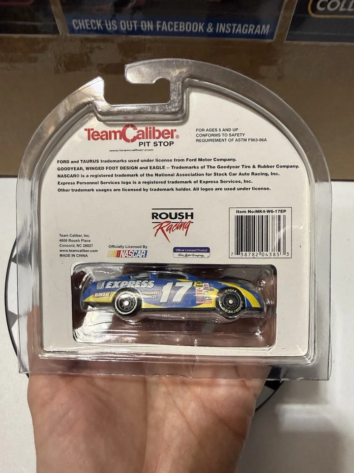 RARO* MATT KENSETH #17 EXPRESS SERVICIOS PERSONALES 2004 Team Calibre 1/64 Diecast Foto 4 de 4