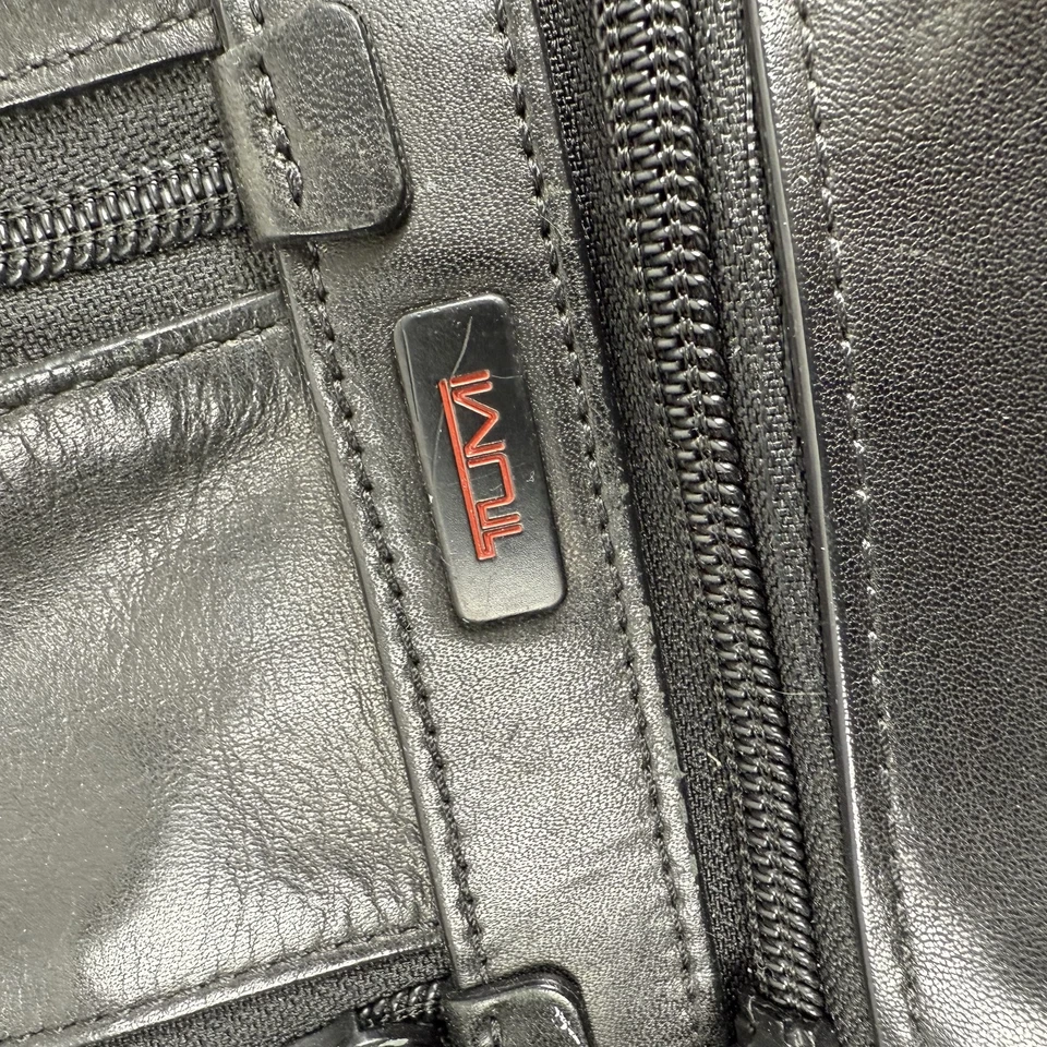 TUMI T-Pass портфель сумка мужская черная кожа 96145DH ноутбука через плечо путешествий работы - Изображение 4 из 4