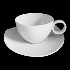 Teetasse 2-tlg. Tasse mit Untertasse Vario Pure Weiß Thomas Porzellan