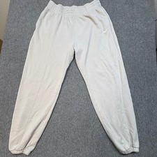 Nike Sportswear Essential Fleece Pants Beige Joggers BV4089-126 Womens Large