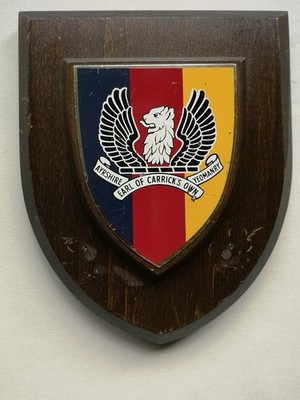Ayrshire (Earl Of Carrick`s Own) Yeomanry Wandrelief, Wappen.