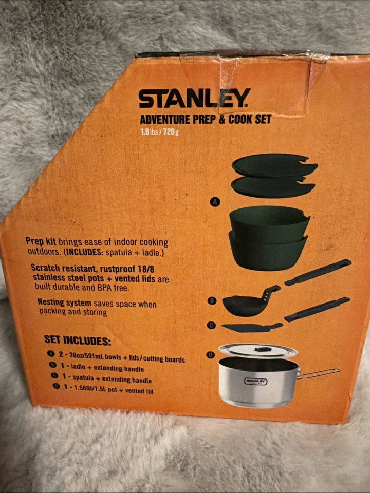 Stanley Adventure Series Juego de Cocina de Preparación de Acero Inoxidable 10 Piezas Nuevo Camping Caza Foto 4 de 4