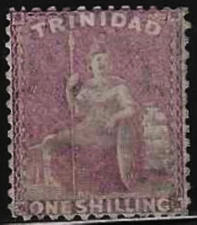 Trinidad 1864  Scts #54a (Lilac), "Britannia" Mint/H, Condition: Fine,  1sh OG