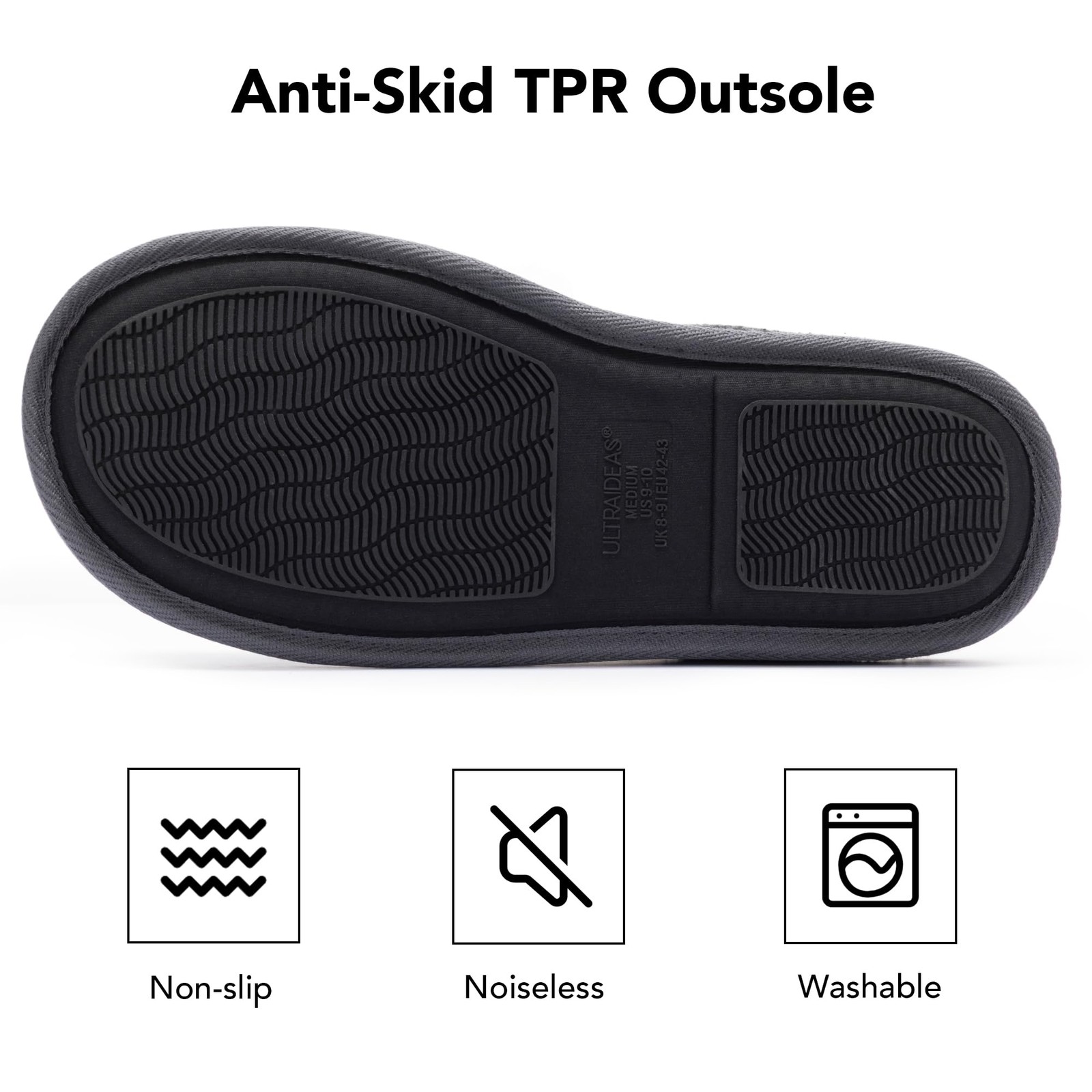 SAOLA Pantofole Casual per Uomo Pantofole Slip On Uomo con Memory Foam e Gomma Sol...