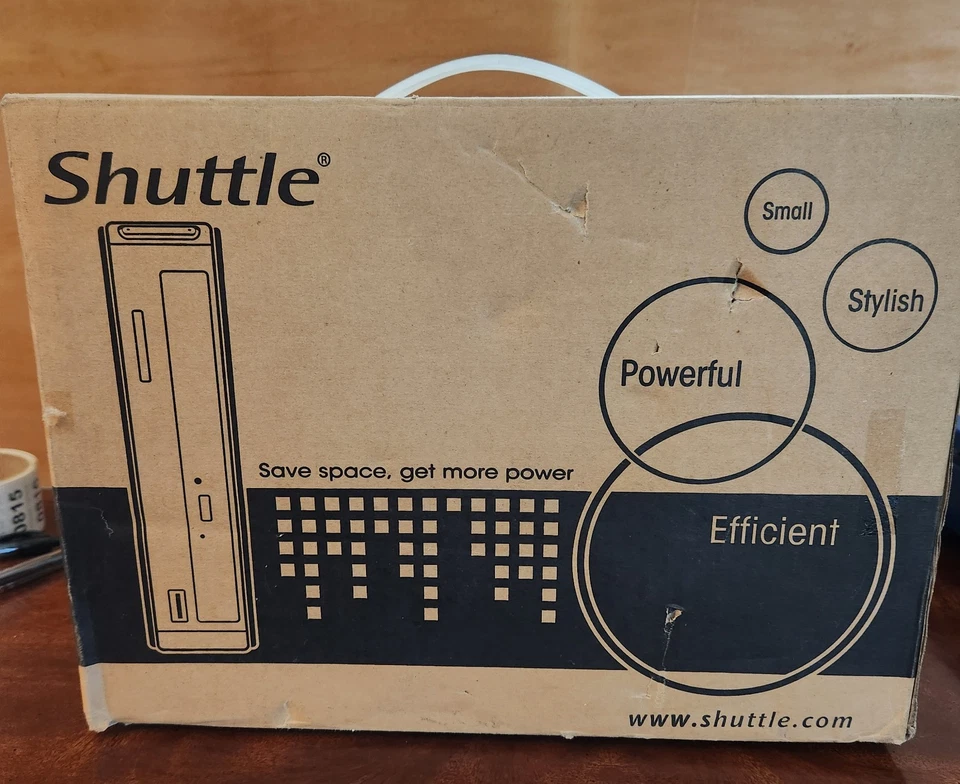 SHUTTLE XS35-V2 Intel NM10 Black Mini / Booksize Barebone System #F - Image 2 of 4