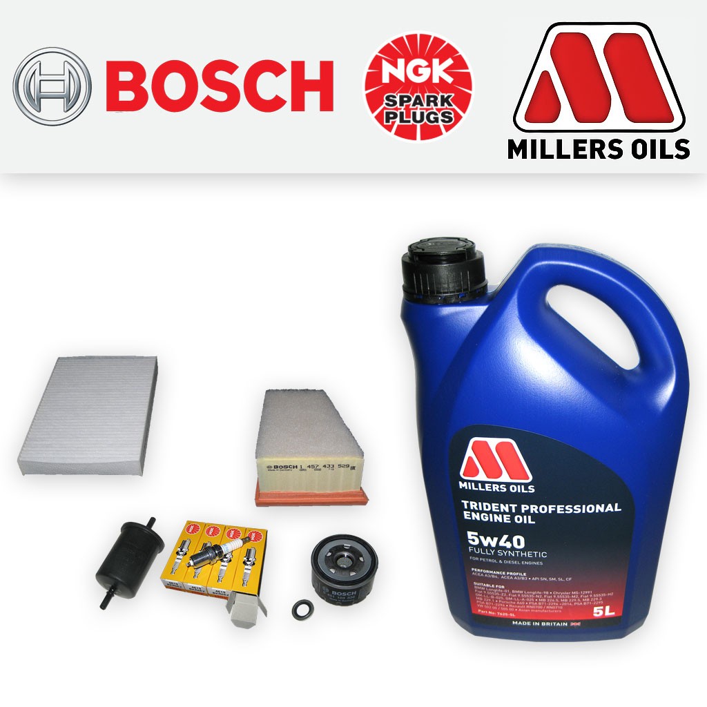SERVICE KIT for RENAULT CLIO MK2 1.4 16V OIL AIR FUEL CABIN FILTER PLUG +OIL