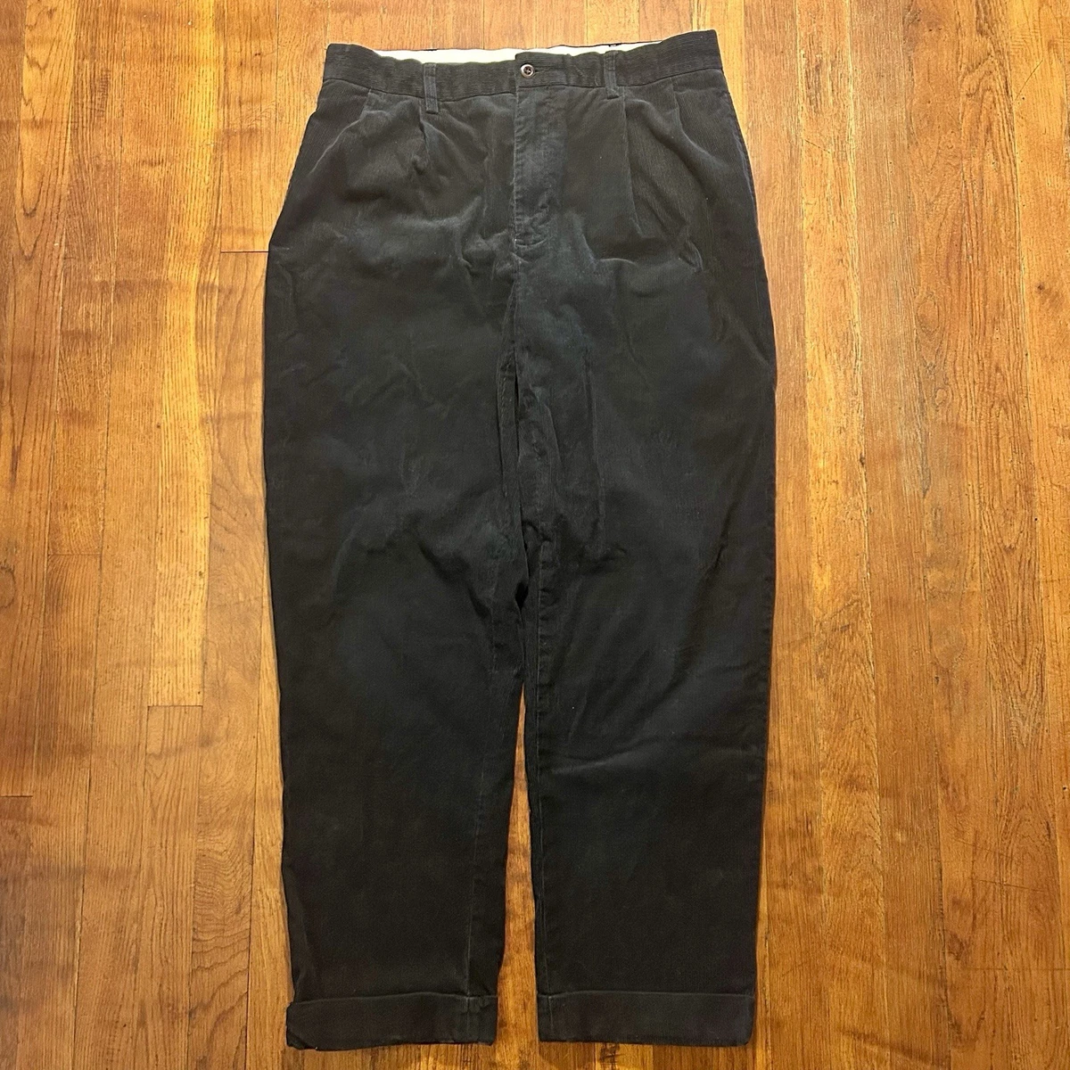 パンツ Ralph Lauren 90s BLACK corduroy pants Polo Ralph Lauren Corduroy Black Pants for Men for sale | eBay