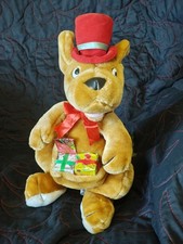 14 in toy network plush kangaroo rare Holiday edition with attached presents