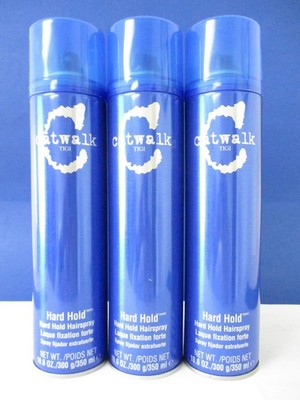 TIGI CATWALK HARD HOLD HAIRSPRAY 10.6 OZ (Lot of 3)