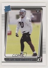 2021 Panini Donruss Rated Rookie Alex Leatherwood #335 0o6v