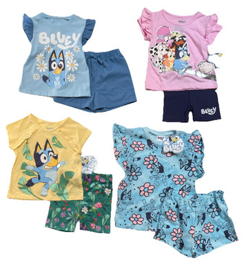 Bluey Short Sets, Toddler & Little Girls; Sizes 2T-5T, NWT