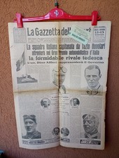 Großer Preis von Italien 1936, NUVOLARI, SCUDERIA FERRARI, Rosemeyer: Zeitungspapier 1954