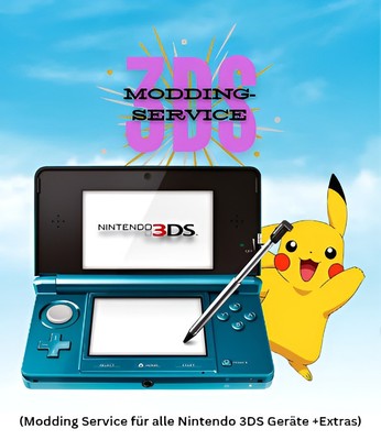 3DS Modding-Service für Alle Modelle: 2DS, New 3DS, New 2D +Viele Extras
