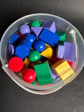 Lakeshore Brand Assorted Colorful Plastic Geo...