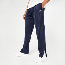 Slazenger Zip Pocket Open Hem Poly Pant Tracksuit Bottoms Jogging Pant XS - 4XL