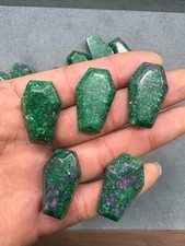 5pc  Natural Zoisite coffin Quartz Carved Crystal reiki Random