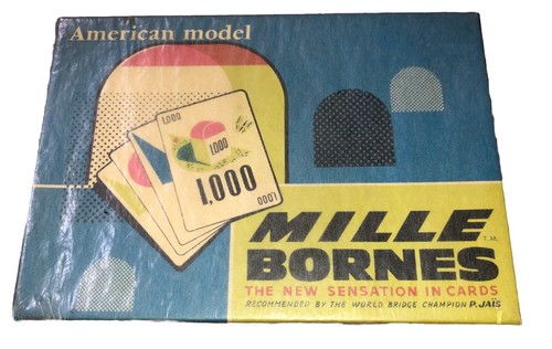 VTG 1960 Edmon Dujardin Mille Bornes American Model Card Game New ...