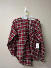 Women's Hooded Flannel Size XXL - 20 - NWT!! FREE SHIPPING !Time And Tru