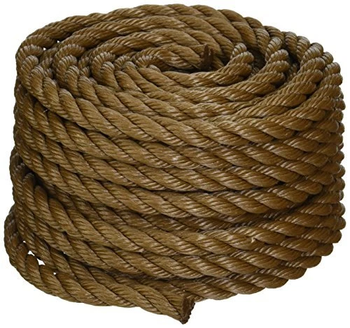 Koch 5011635 Twisted Polypropylene Rope 1/2 By 50 Feet Brown