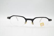 Vintage Metzler 5225 Black Silver Brown Half-Frame Glasses Eyeglass Frame NOS