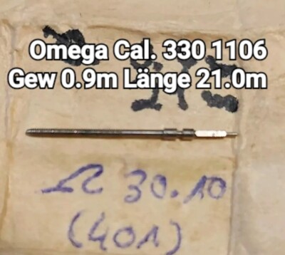 OMEGA 330 355 28.10 30.10 RA 340 350 Windin Stem/Aufzugwelle Neu 0.9m L21.0m 