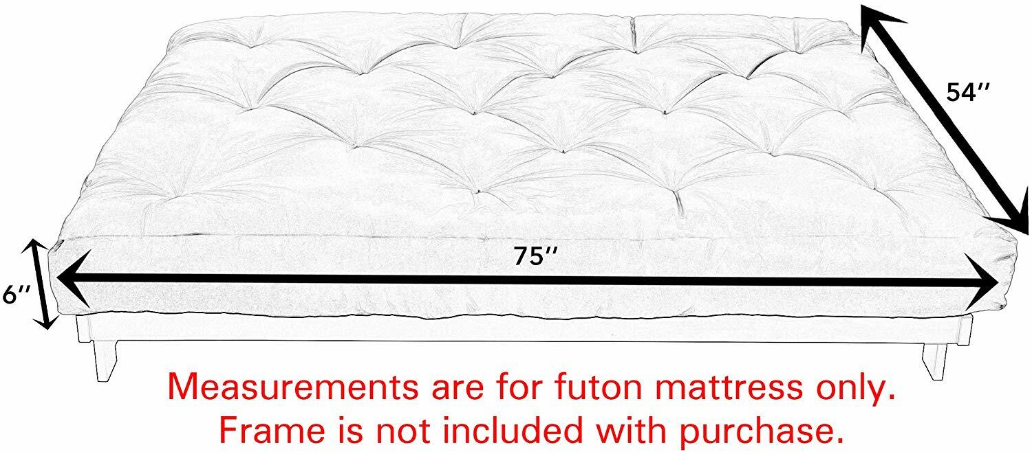 Mozaic Khaki Full Size 6inch Futon Mattress eBay