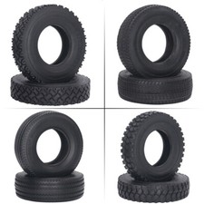 1/14 Trailer Rubber Tire Road Tyre Wheel for 1:14 RC Tamiya Mud Head Cargo Truck