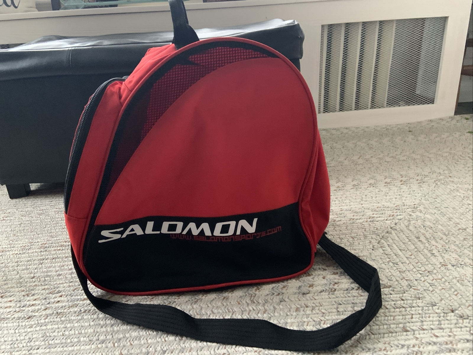 Borsa da sci vintage Salomon 2005 Junior Olympics Trucklee CA Auburn Ski Club ottime condizioni!