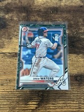 2021 Topps Bowman Prospects Camo Border Drew Waters BP-81