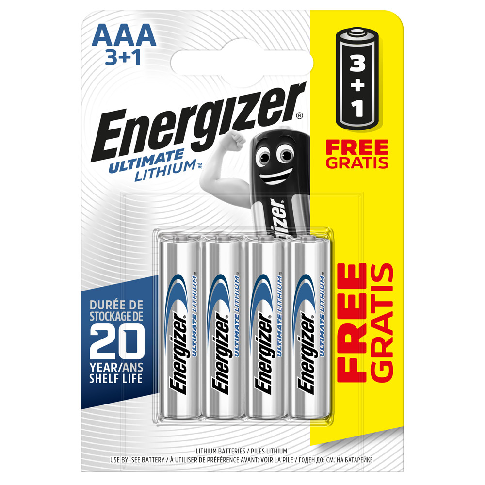 ENERGIZER® 639171 Ultimate Lithium Battery AAA 1250 mAh 1.5 V - 4 Pack - Image 3