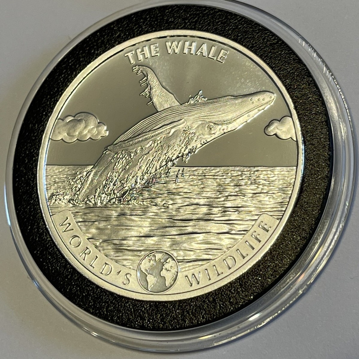 サウジアラビア　通貨セット　G20 2020 Whale Worlds Wildlife Congo Coin 1 Troy Oz .9999 Fine Silver