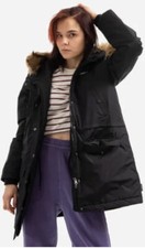 Vans Women's Tanner Hood Jacket Thermoball Mte Parka Coat Black Size Xl New