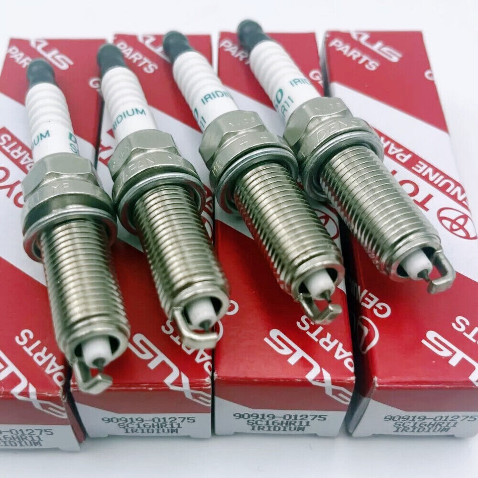 4PCS New OEM 90919-01275 Denso 3444 Iridium Spark Plugs for Corolla Prius Scion